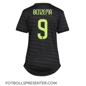 Real Madrid Karim Benzema #9 Tredje Matchtröja Dam 2022-23 Kortärmad